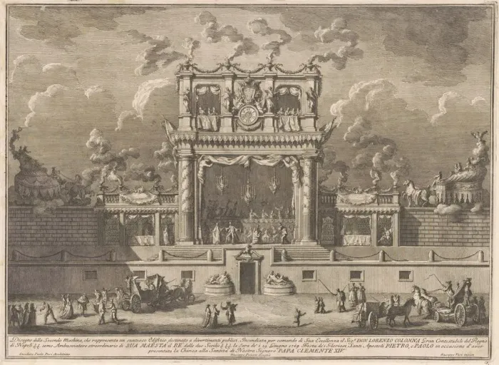 Framed Print : The Seconda Macchina for the Chinea of 1769: A Building for Public Entertainment, 1769 Framed Print : The Seconda Macchina for the Chinea of 1769: A Building for Public Entertainment, 1769