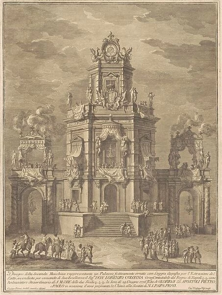 The Seconda Macchina for the Chinea of 1776: A Palace with a Loggia for the Lottery Draw