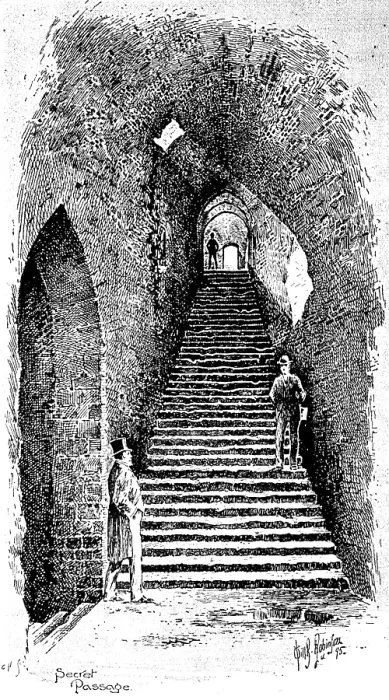 Framed Print : Secret Passage, Windsor Castle, 1895. Creator: Carl Hentschel Framed Print : Secret Passage, Windsor Castle, 1895. Creator: Carl Hentschel