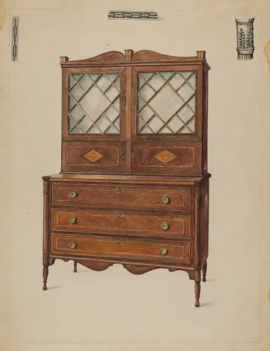 Framed Print : Secretary, c. 1936. Creator: Bernard Gussow Framed Print : Secretary, c. 1936. Creator: Bernard Gussow