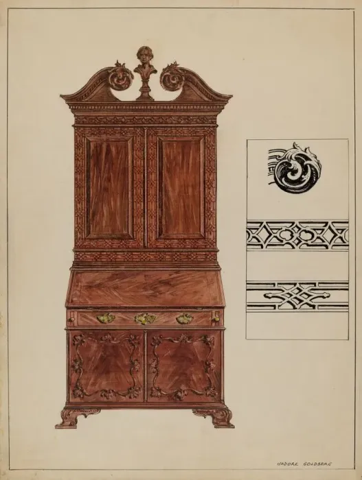 Framed Print : Secretary, c. 1936. Creator: Isadore Goldberg Framed Print : Secretary, c. 1936. Creator: Isadore Goldberg