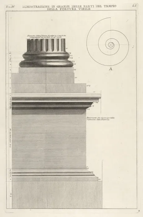 Framed Print : Section of column base from the Temple of Fortuna Virilis (Tempio della Fortuna Virile) Framed Print : Section of column base from the Temple of Fortuna Virilis (Tempio della Fortuna Virile)