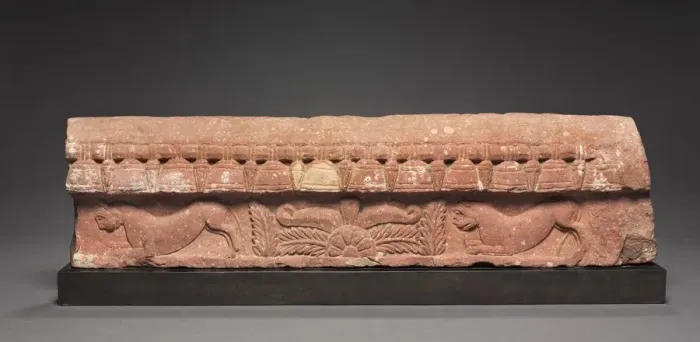 Framed Print : Section of a Coping Rail, 1st century. Creator: Unknown