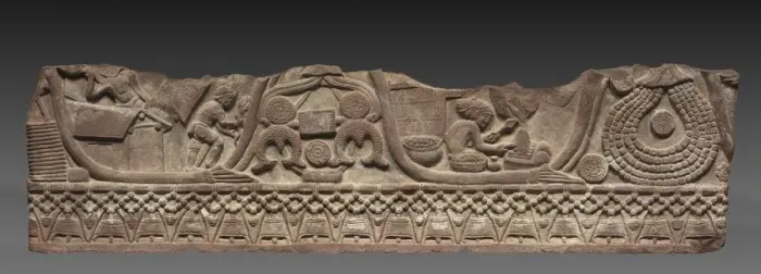 Framed Print : Section of a Coping Rail, c. 150 BC. Creator: Unknown Framed Print : Section of a Coping Rail, c. 150 BC. Creator: Unknown