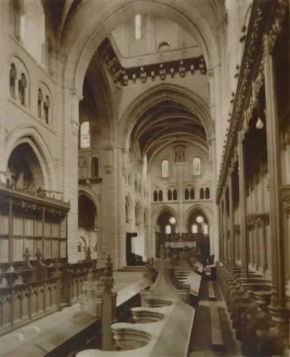 Framed Print : Section of the Interior, Buckfast Abbey Church, late 19th-early 20th century Framed Print : Section of the Interior, Buckfast Abbey Church, late 19th-early 20th century