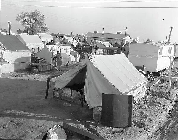 Section of Kern migrant camp, California, 1936. Creator: Dorothea Lange