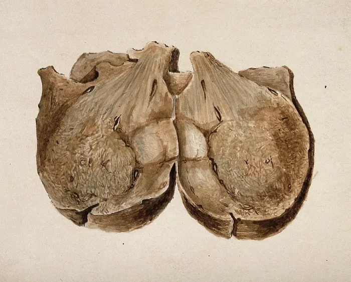 Framed Print : Section through polypus uteri, 1831. Creator: Unknown Framed Print : Section through polypus uteri, 1831. Creator: Unknown