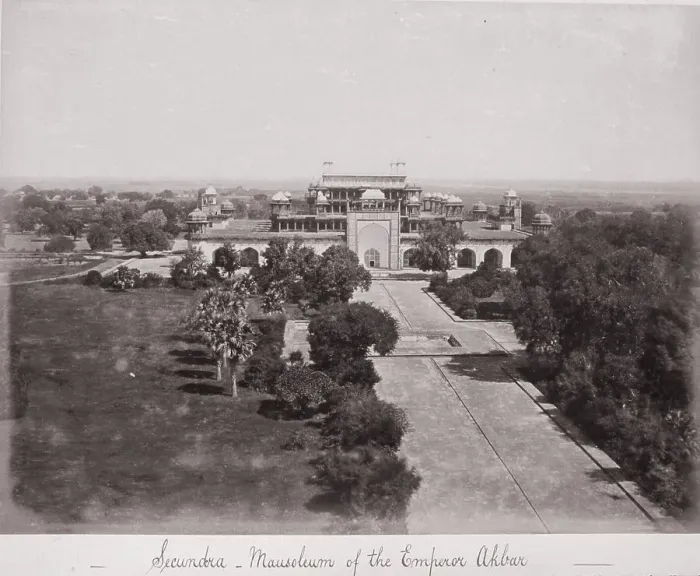 Framed Print : Secundra, Mausoleum of the Emperor Akbar, Late 1860s. Creator: Samuel Bourne Framed Print : Secundra, Mausoleum of the Emperor Akbar, Late 1860s. Creator: Samuel Bourne