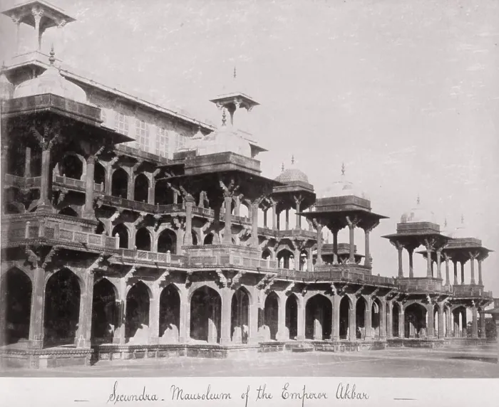 Framed Print : Secundra, Mausoleum of the Emperor Akbar, Late 1860s. Creator: Samuel Bourne Framed Print : Secundra, Mausoleum of the Emperor Akbar, Late 1860s. Creator: Samuel Bourne
