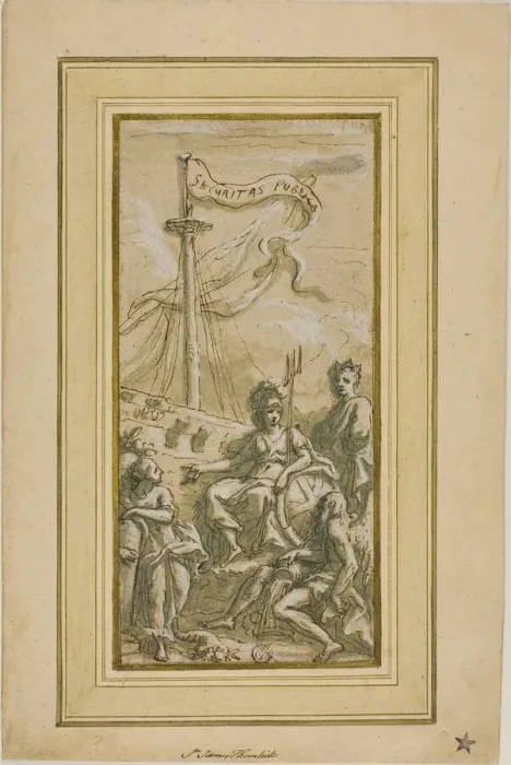 Framed Print : Securitas Publica, 1718 / 25. Creator: Sir James Thornhill Framed Print : Securitas Publica, 1718 / 25. Creator: Sir James Thornhill