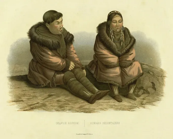 Framed Print : Sedentary Koryaks, 1856. Creator: Ivan Dem'ianovich Bulychev Framed Print : Sedentary Koryaks, 1856. Creator: Ivan Dem'ianovich Bulychev