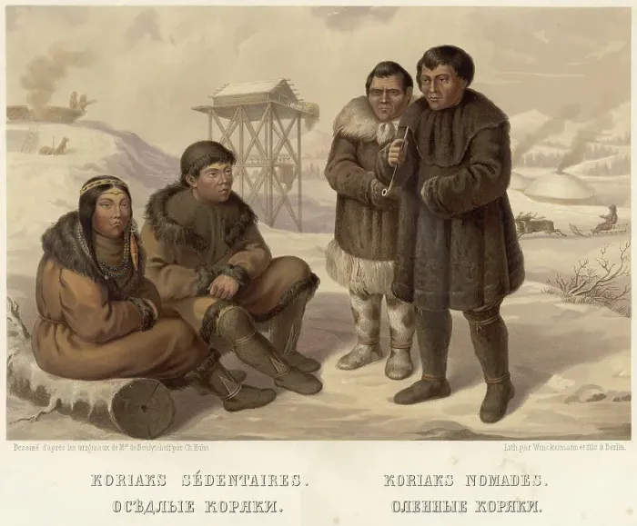 Framed Print : Sedentary Koryaks. Reindeer Koryaks, 1862. Creator: Karlis Huns Framed Print : Sedentary Koryaks. Reindeer Koryaks, 1862. Creator: Karlis Huns