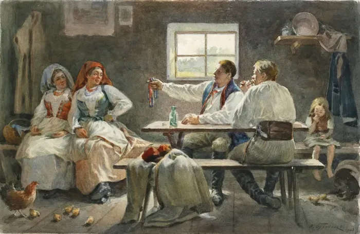 Framed Print : The Seducer, 1903. Artist: Buchholz, Fyodor Fyodorovich (1857-1942) Framed Print : The Seducer, 1903. Artist: Buchholz, Fyodor Fyodorovich (1857-1942)