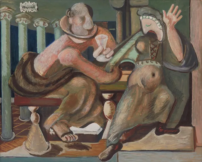 Framed Print : Seduction, 1936. Creator: Cyprian Majernik Framed Print : Seduction, 1936. Creator: Cyprian Majernik