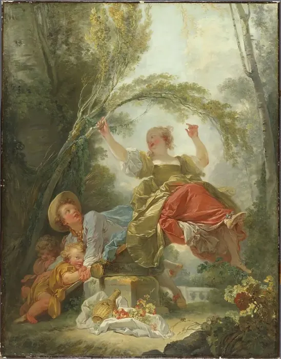 Framed Print : The See-Saw, 1750. Creator: Jean-Honore Fragonard Framed Print : The See-Saw, 1750. Creator: Jean-Honore Fragonard