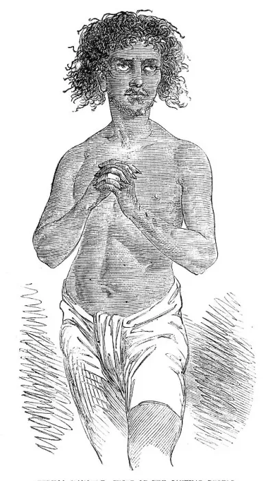 Framed Print : Seedhoo Manghee, Chief of the Santhal Rebels - sketched from life, 1856. Creator: Unknown Framed Print : Seedhoo Manghee, Chief of the Santhal Rebels - sketched from life, 1856. Creator: Unknown