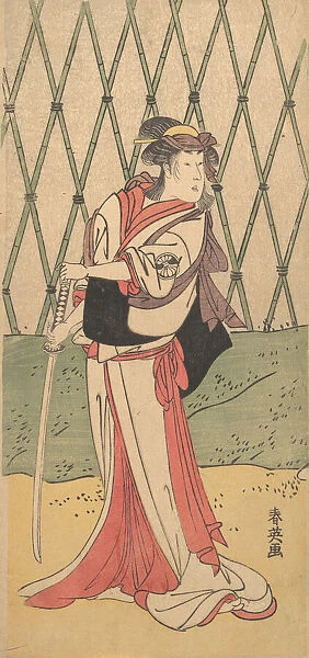 Segawa Kikunojo, in a Female Role, 1762-1819. Creator: Katsukawa Shun ei