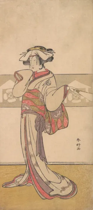 Framed Print : Segawa Kikunojo III in the Role of Oiso no Tora, ca. 1790. Creator: Katsukawa Shunko Framed Print : Segawa Kikunojo III in the Role of Oiso no Tora, ca. 1790. Creator: Katsukawa Shunko