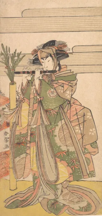 Framed Print : The Third Segawa Kikunojo as a Woman, ca. 1780. Creator: Katsukawa Shunjo Framed Print : The Third Segawa Kikunojo as a Woman, ca. 1780. Creator: Katsukawa Shunjo