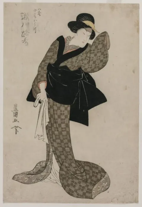 Framed Print : Segawa Roko as Hachizos Wife Ohatsu, c. 1805. Creator: Utagawa Toyokuni (Japanese, 1769-1825) Framed Print : Segawa Roko as Hachizos Wife Ohatsu, c. 1805. Creator: Utagawa Toyokuni (Japanese, 1769-1825)