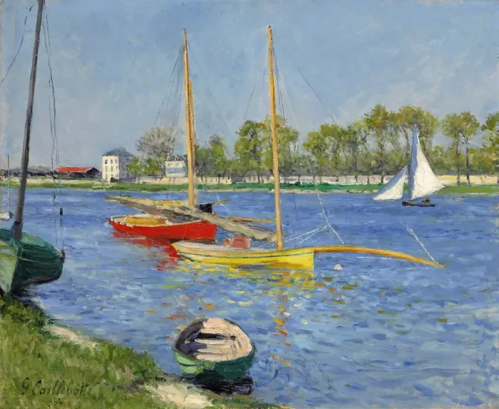 Framed Print : The Seine at Argenteuil, 1882. Artist: Caillebotte, Gustave (1848-1894) Framed Print : The Seine at Argenteuil, 1882. Artist: Caillebotte, Gustave (1848-1894)