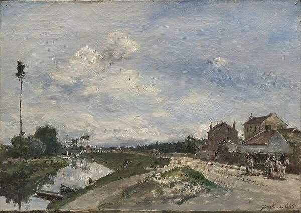 The Seine at Bas-Meudon, 1865. Creator: Johan Barthold Jongkind (Dutch, 1819-1891)