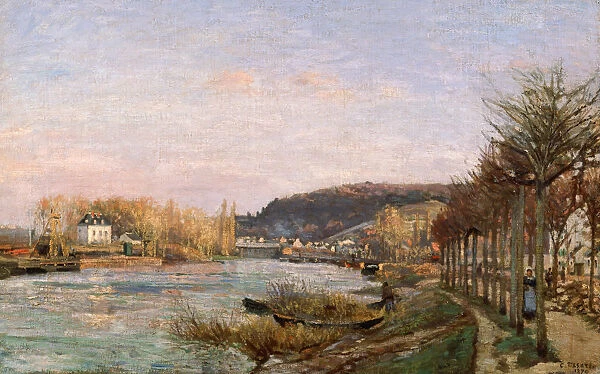 The Seine at Bougival, 1870. Artist: Pissarro, Camille (1830-1903)