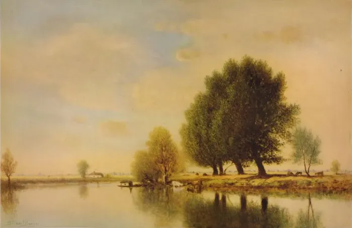 Framed Print : On the Seine, c1885, (1938). Artist: Gilbert Munger Framed Print : On the Seine, c1885, (1938). Artist: Gilbert Munger