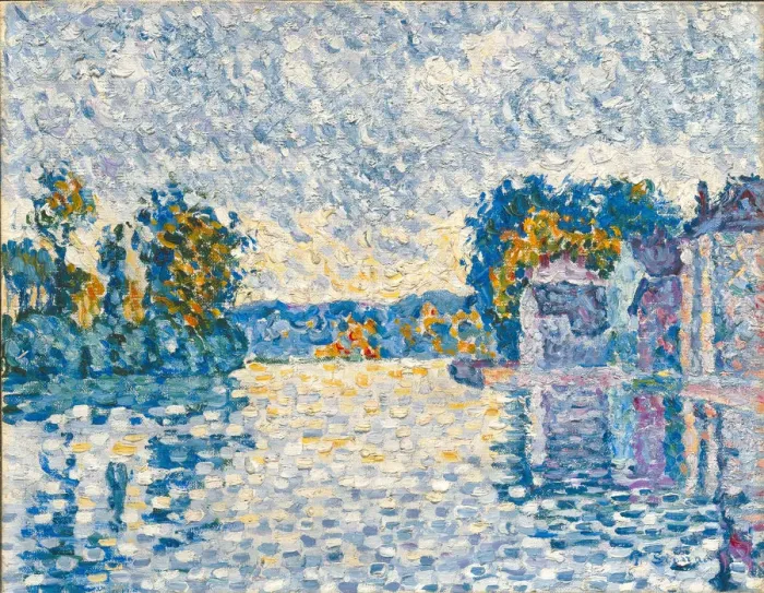Framed Print : The Seine near Samois (Study), 1899 Framed Print : The Seine near Samois (Study), 1899