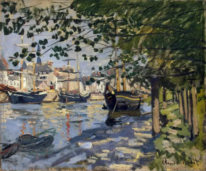 Framed Print : Seine at Rouen, 1872. Artist: Monet, Claude (1840-1926) Framed Print : Seine at Rouen, 1872. Artist: Monet, Claude (1840-1926)