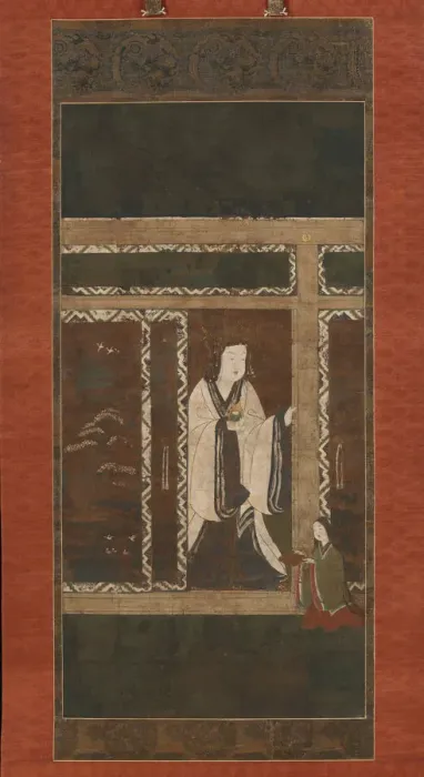 Framed Print : Seiryu Gongen, mid-14th century. Creator: Unknown