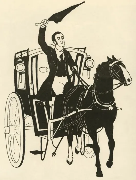 Framed Print : Seizing the Reins in One Hand, and Stirring Up the Horse with his Umbrella, 1928 Framed Print : Seizing the Reins in One Hand, and Stirring Up the Horse with his Umbrella, 1928