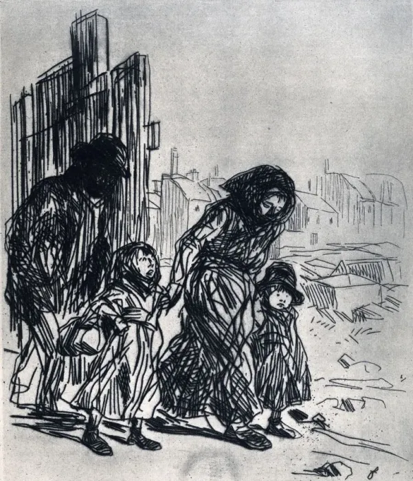 Framed Print : After the Seizure, 1925. Artist: Jean Louis Forain Framed Print : After the Seizure, 1925. Artist: Jean Louis Forain