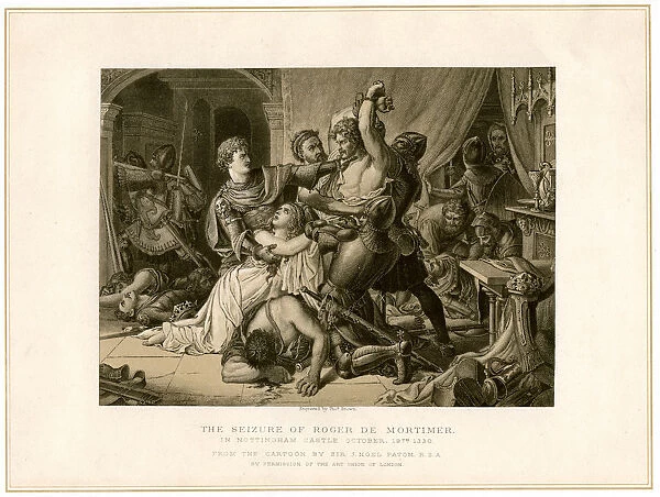 The seizure of Roger de Mortimer (1287-1330) at Nottingham Castle, 19th century. Artist: Noel Paton