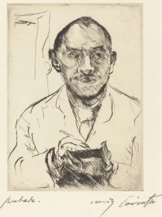 Framed Print : Selbstbildnis (Self-Portrait), 1915. Creator: Lovis Corinth Framed Print : Selbstbildnis (Self-Portrait), 1915. Creator: Lovis Corinth