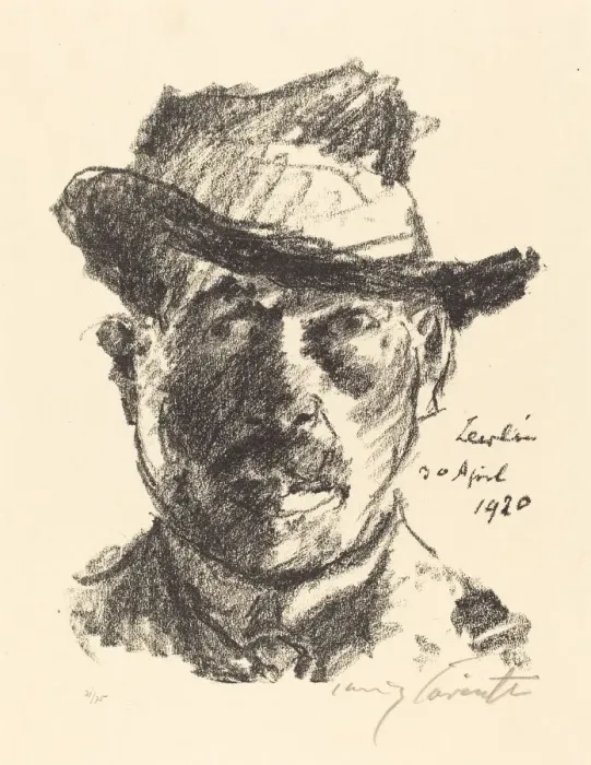 Framed Print : Selbstbildnis (Self-Portrait), 1920. Creator: Lovis Corinth Framed Print : Selbstbildnis (Self-Portrait), 1920. Creator: Lovis Corinth