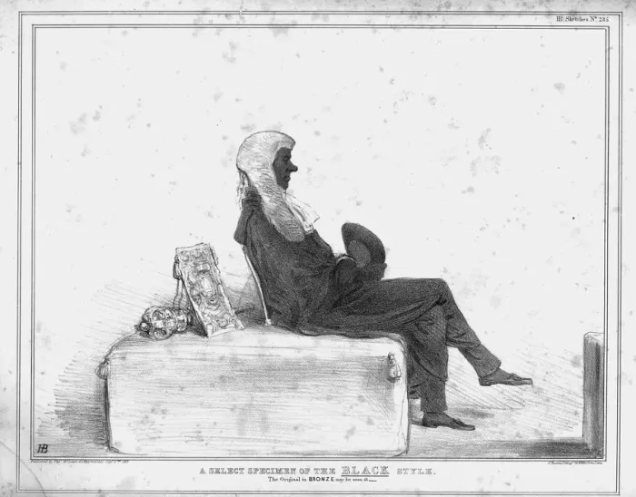 Framed Print : A Select Specimen of the BLACK Style, 1833. Creator: John Doyle Framed Print : A Select Specimen of the BLACK Style, 1833. Creator: John Doyle