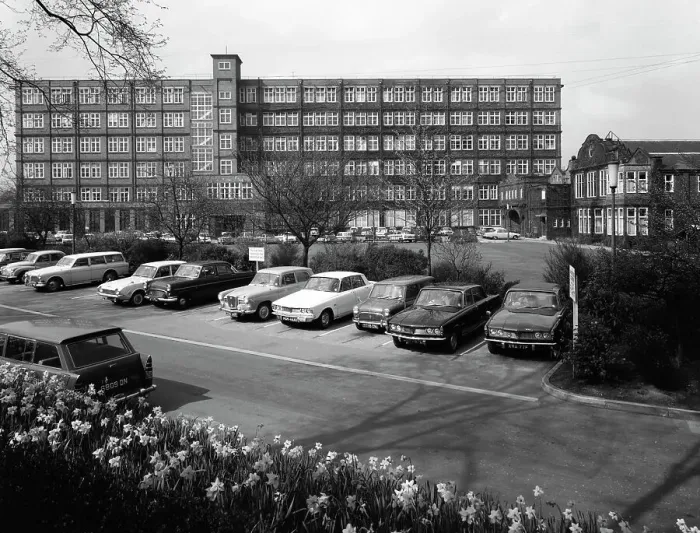 Framed Print : A selection of 1960s cars in a car park, York, North Yorkshire, May 1969. Artist Framed Print : A selection of 1960s cars in a car park, York, North Yorkshire, May 1969. Artist