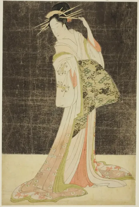 Framed Print : A Selection of Beauty from the Pleasure Quarters (Seiro bijin awase): Courtesans Hired... c. 1794. Creator: Hosoda Eishi Framed Print : A Selection of Beauty from the Pleasure Quarters (Seiro bijin awase): Courtesans Hired... c. 1794. Creator: Hosoda Eishi