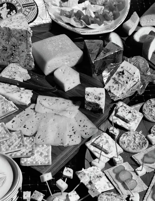 Framed Print : A selection of Danish cheeses, 1963. Artist: Michael Walters Framed Print : A selection of Danish cheeses, 1963. Artist: Michael Walters