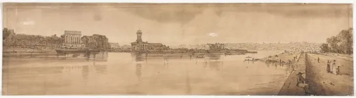 Framed Print : A Selection of Twenty of the Most Picturesque Views in Paris…, 1802. Creator Framed Print : A Selection of Twenty of the Most Picturesque Views in Paris…, 1802. Creator