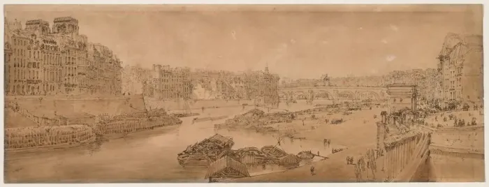 Framed Print : A Selection of Twenty of the Most Picturesque Views in Paris…, 1802. Creator Framed Print : A Selection of Twenty of the Most Picturesque Views in Paris…, 1802. Creator