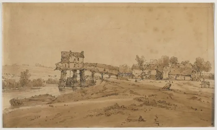 Framed Print : A Selection of Twenty of the Most Picturesque Views in Paris…, 1802. Creator Framed Print : A Selection of Twenty of the Most Picturesque Views in Paris…, 1802. Creator
