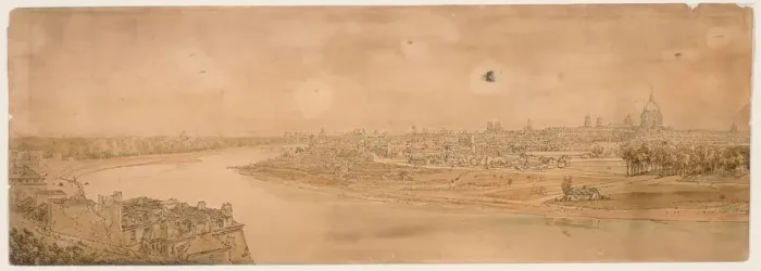 Framed Print : A Selection of Twenty of the Most Picturesque Views in Paris…, 1802. Creator Framed Print : A Selection of Twenty of the Most Picturesque Views in Paris…, 1802. Creator