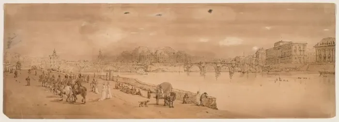 Framed Print : A Selection of Twenty of the Most Picturesque Views in Paris…, 1802. Creator Framed Print : A Selection of Twenty of the Most Picturesque Views in Paris…, 1802. Creator