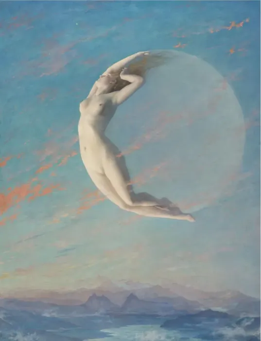 Framed Print : Selene. Private Collection Framed Print : Selene. Private Collection