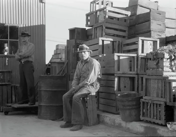 Framed Print : Self-help cooperative, Burbank, California, 1936. Creator: Dorothea Lange