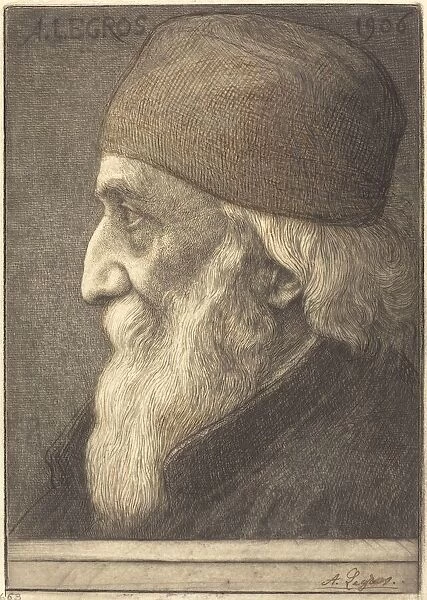 Self-Portrait, 13th plate, 1906. Creator: Alphonse Legros