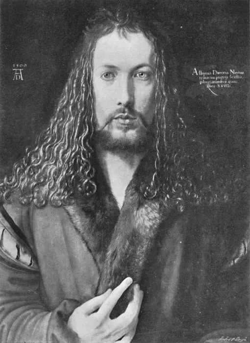 Framed Print : Self-Portrait, 1500, (1906). Artist: Albrecht Durer Framed Print : Self-Portrait, 1500, (1906). Artist: Albrecht Durer