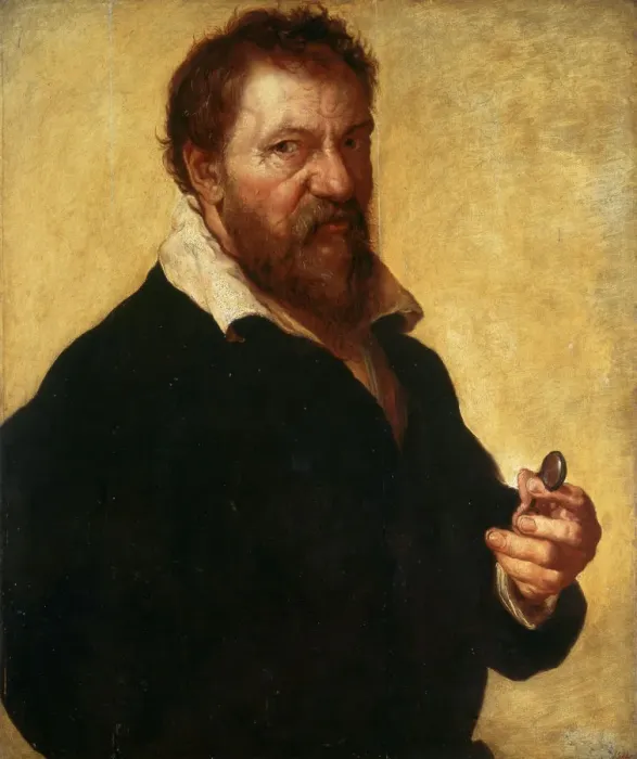 Framed Print : Self-portrait, 1566. Artist: Lambert Lombard Framed Print : Self-portrait, 1566. Artist: Lambert Lombard